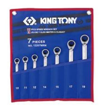 Bộ cờ lê vòng miệng tự động 7 chi tiết Kingtony 12207MRN